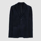 Wool Canvas Sport Jacket - Dark Navy