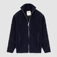 Full Zip Virgin Wool Camionaire Jacket  Navy
