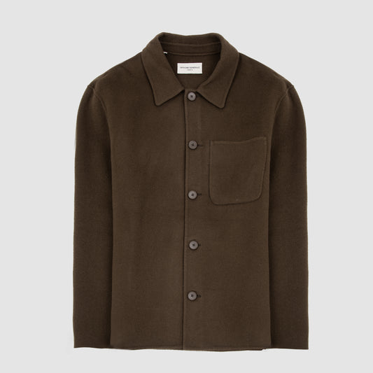 Wool Overshirt  Brown