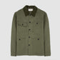 Technical Cotton Field Jacket Olive