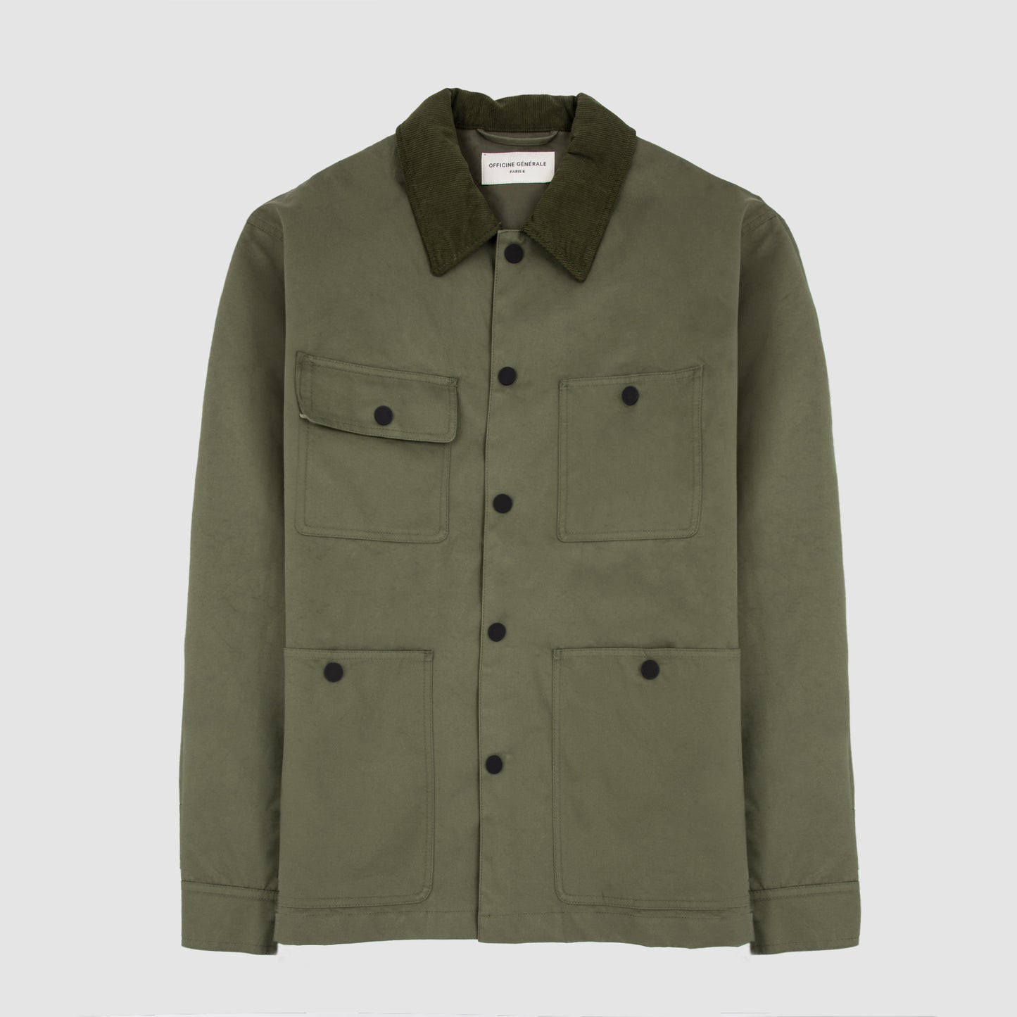 Technical Cotton Field Jacket Olive