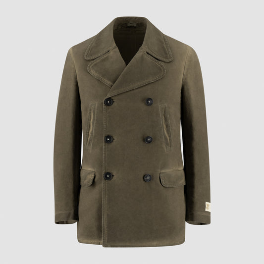 Cotton Moleskin Double Breasted Jacket