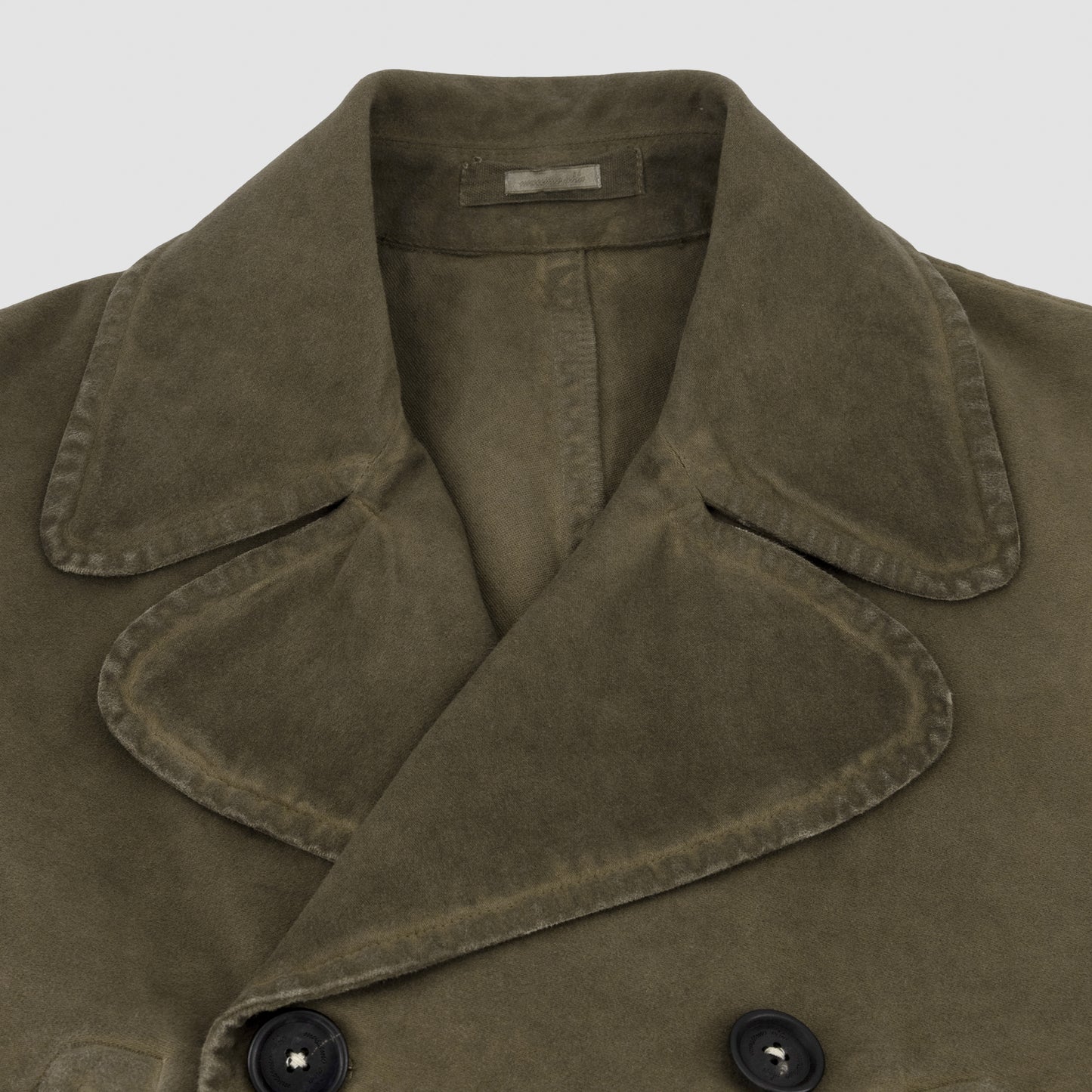 Cotton Moleskin Double Breasted Jacket