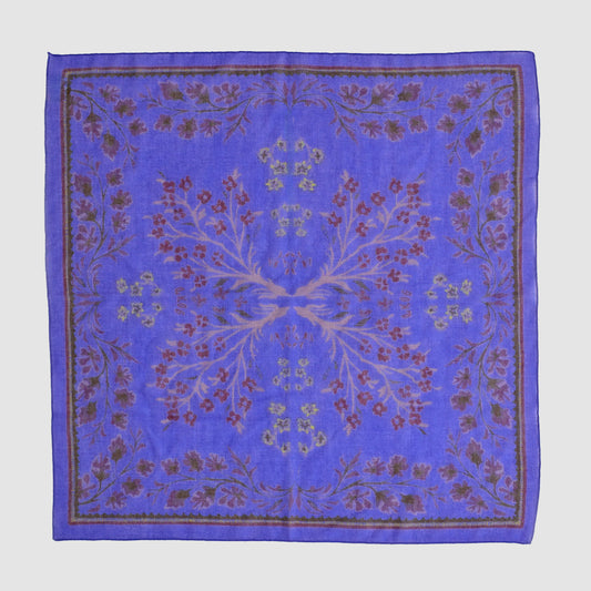 SUMA WOOL SCARF - Blue