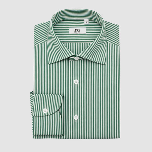 Fine Stripe Poplin Dress Shirt