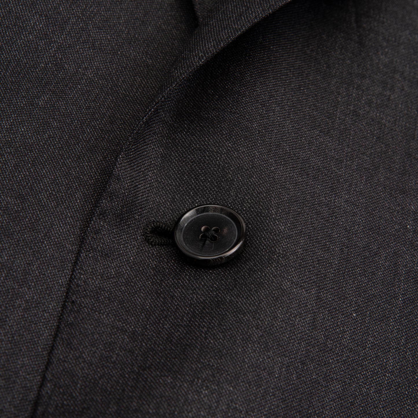 Single Breasted Suit with Flat Front Trouser - Charcoal Grey
