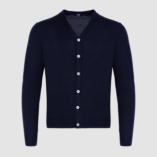 Wool Button Cardigan