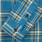 Ultra Heavy Flannel American Check Work Shirt  Blue
