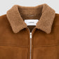 Sheepskin Leather Jacket - Brown