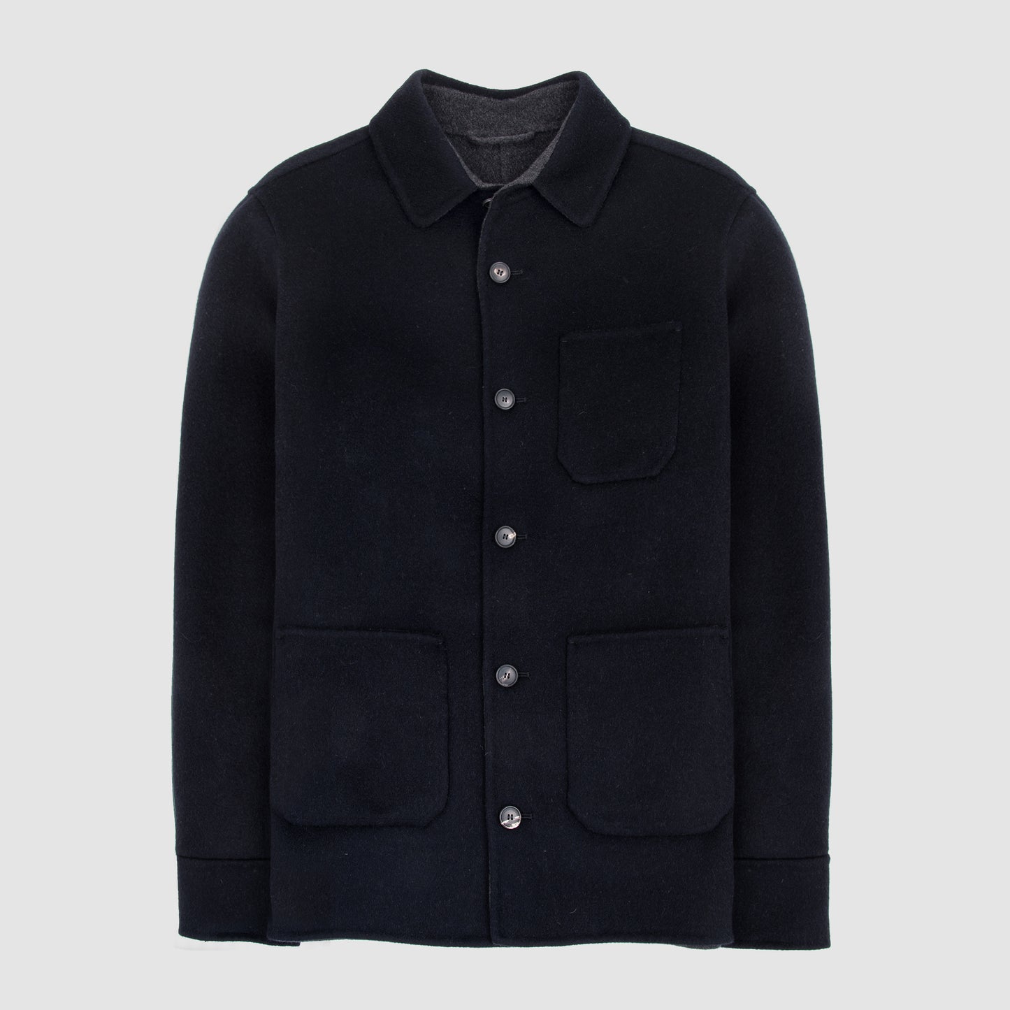 Cashmere Double Face Jacket - Navy