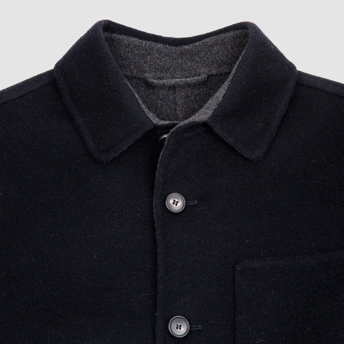 Cashmere Double Face Jacket - Navy