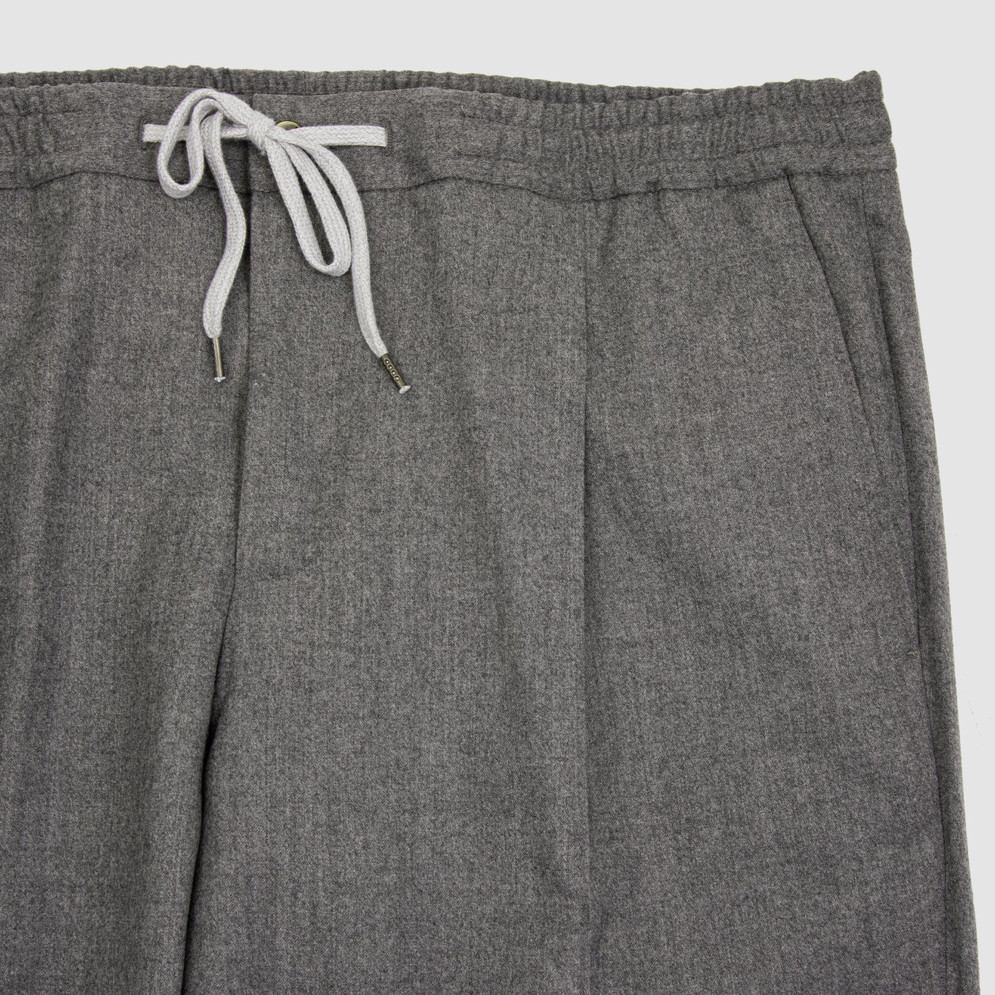 Wool & Silk Fannel Jogger Sportpants - Grey