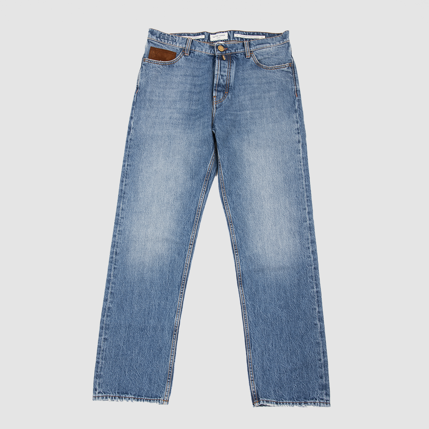 5 Pocket Denim Bard fit with Brown Patch