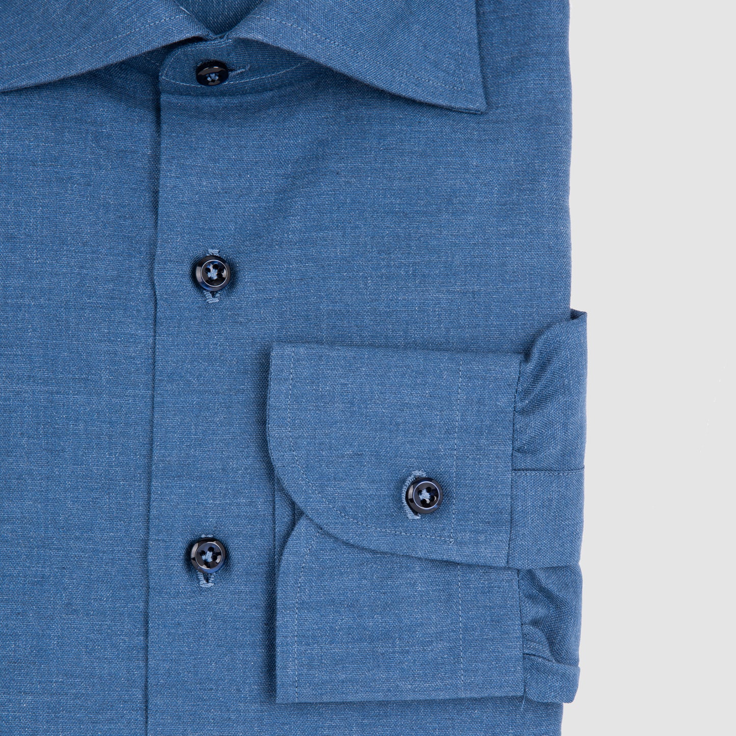 Cotton Silk & Cashmere Sportshirt with Lino Collar