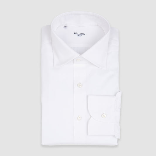 Royal Oxford Dress Shirt with Lino Collar - White