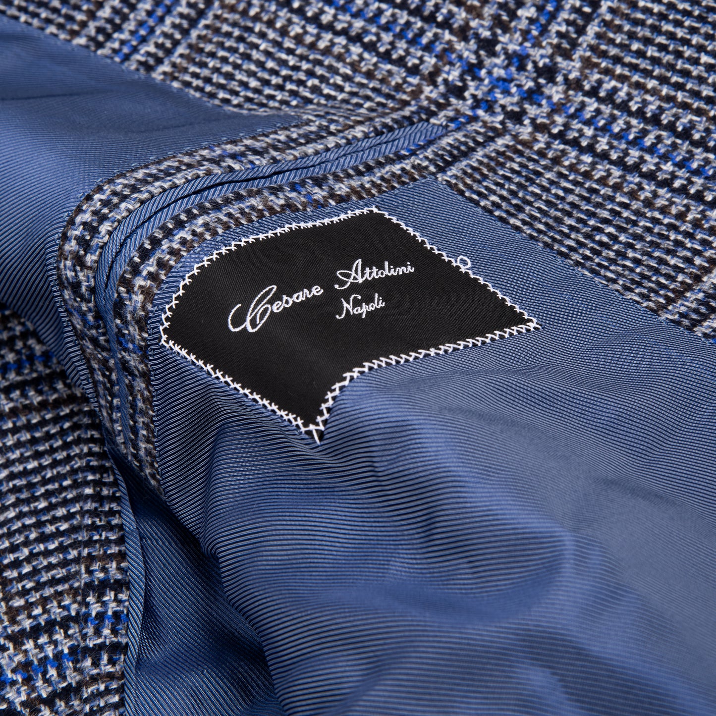 Cashmere Overcheck Single Breasted Jacket