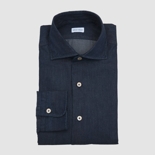 Denim Sport Shirt Dark Blue