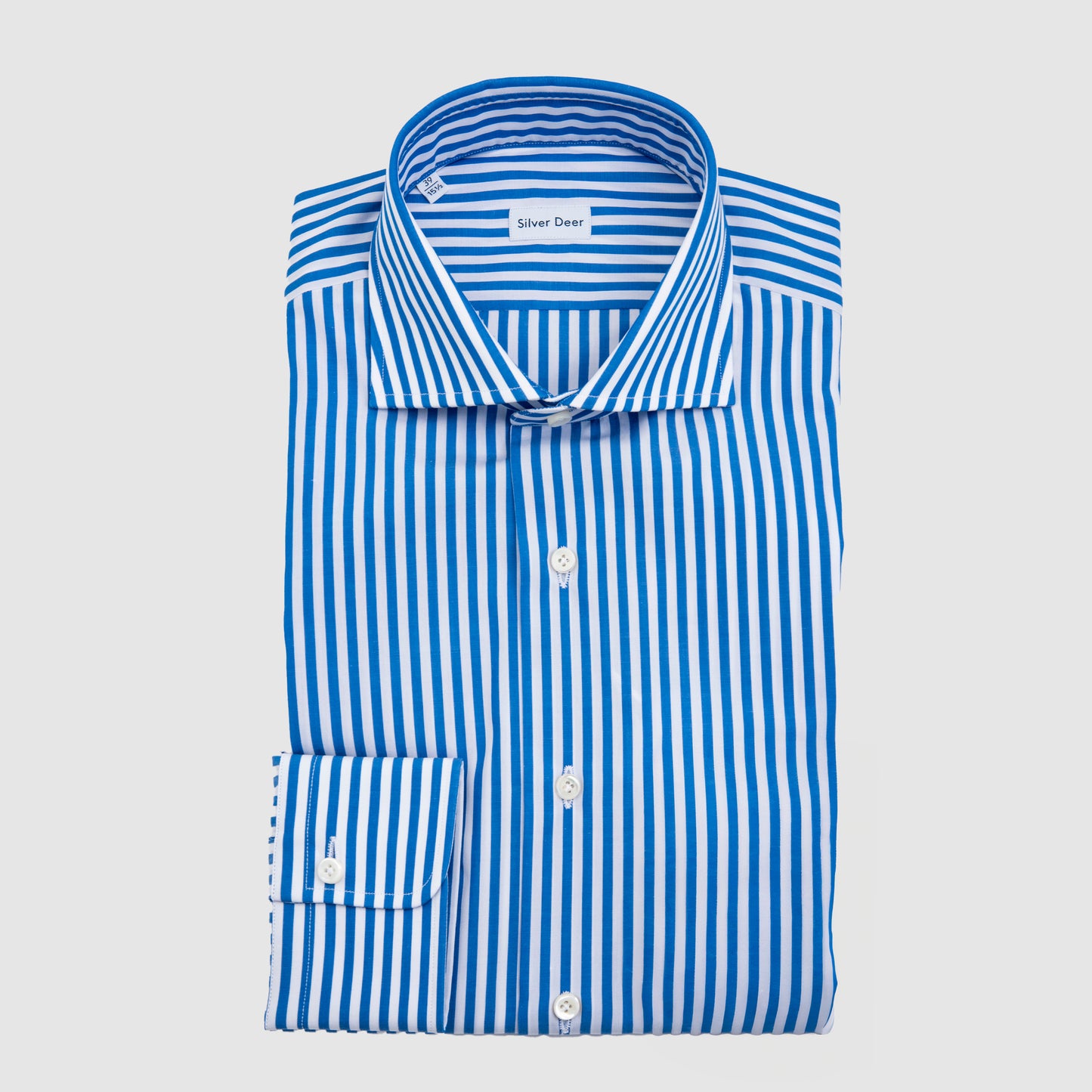 Striped Dress Shirt - Mid Blue