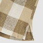 Tan broshed waffle check - Tan