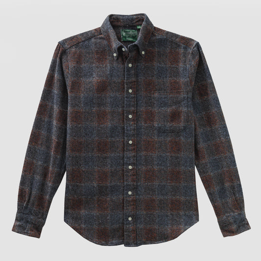 Brown Cotton tweed check - Brown