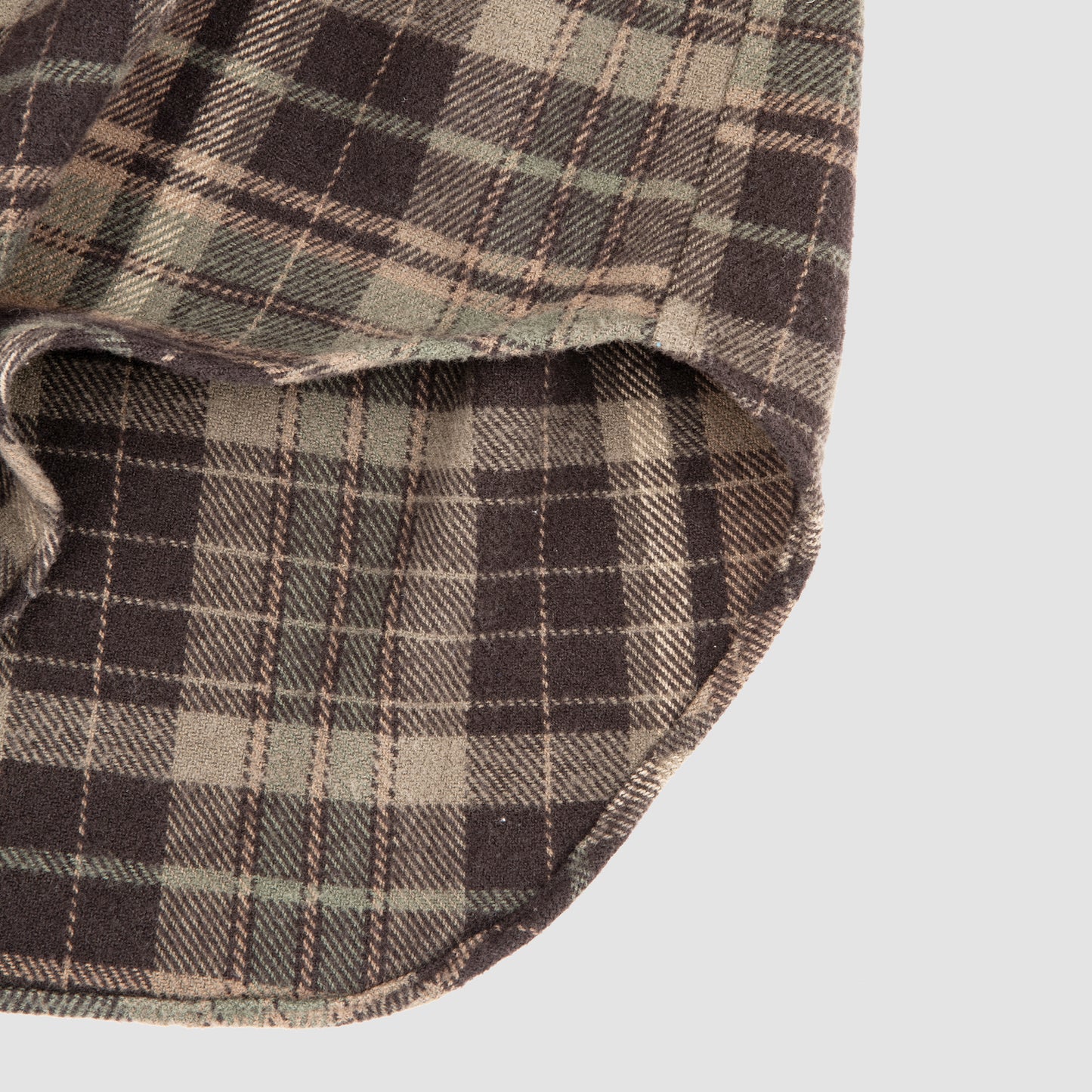 Brown Olive Brushed winter madras