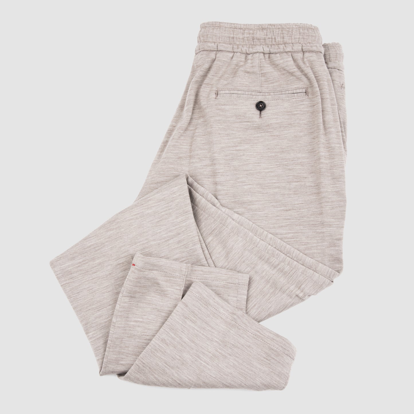 Jersey Drawstring Sport Pants - Beige