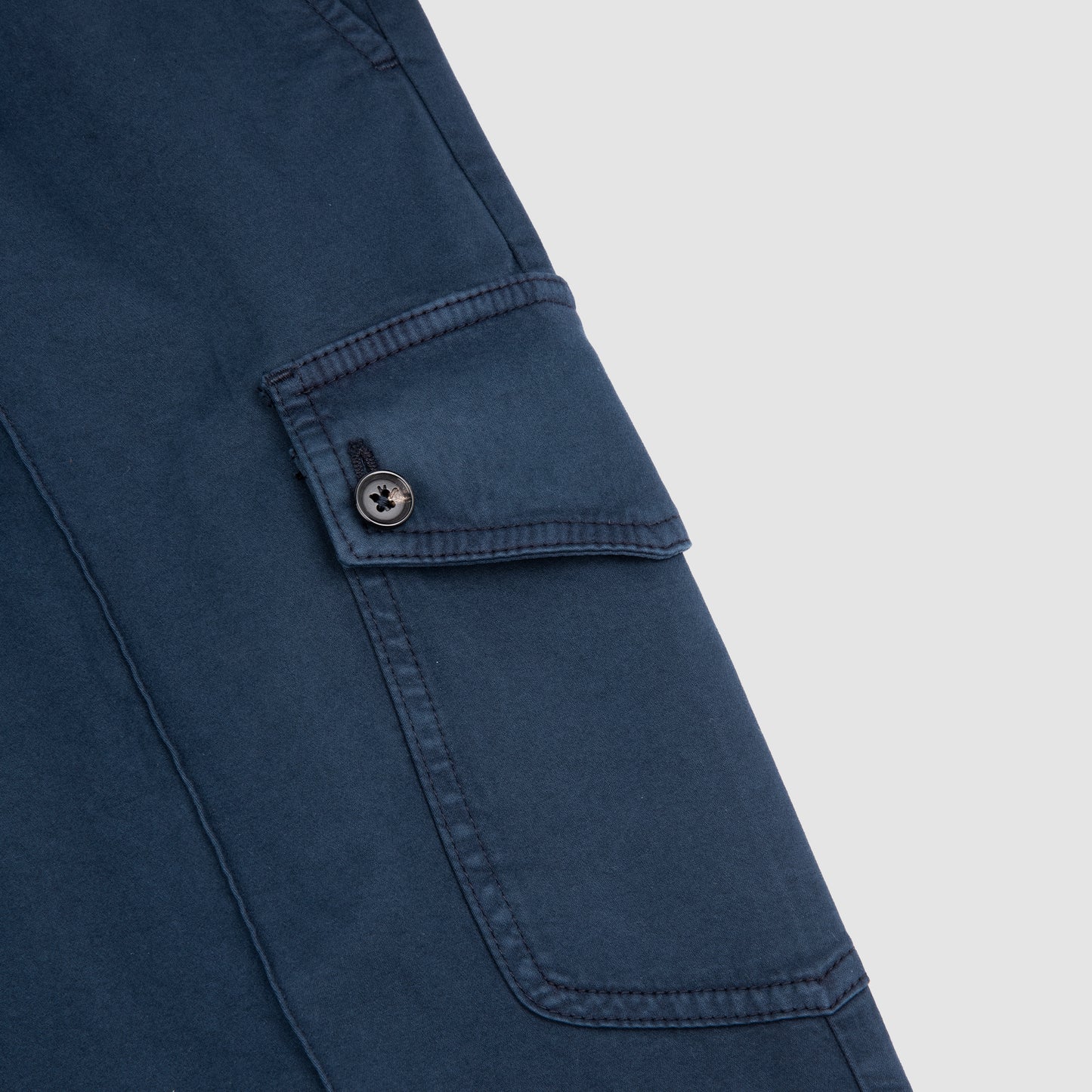 Cargo Drawstring Sport Pants - Navy