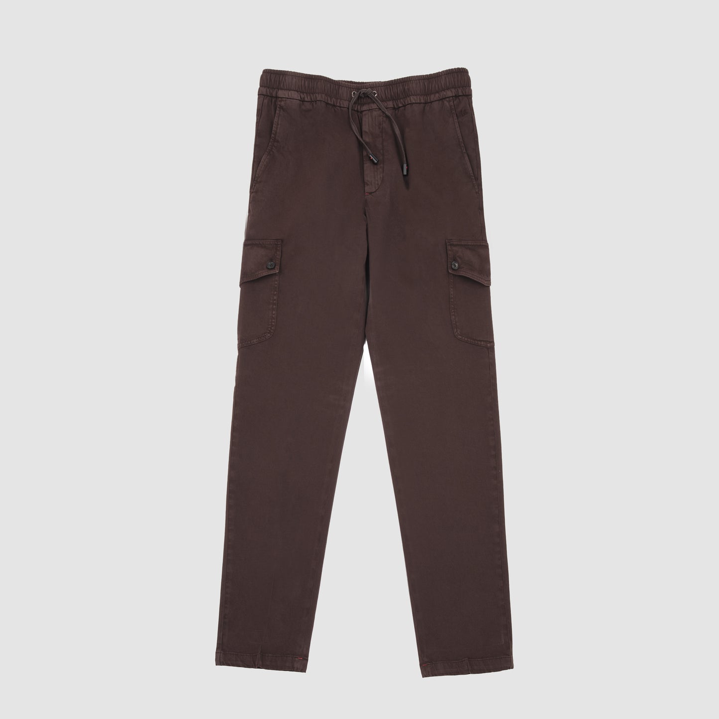 Cargo Drawstring Sport Pants - Dark Brown