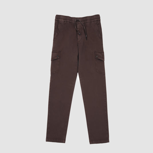Cargo Drawstring Sport Pants - Dark Brown