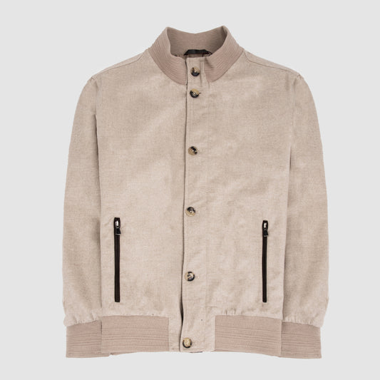 Cashmere Bomber - Beige