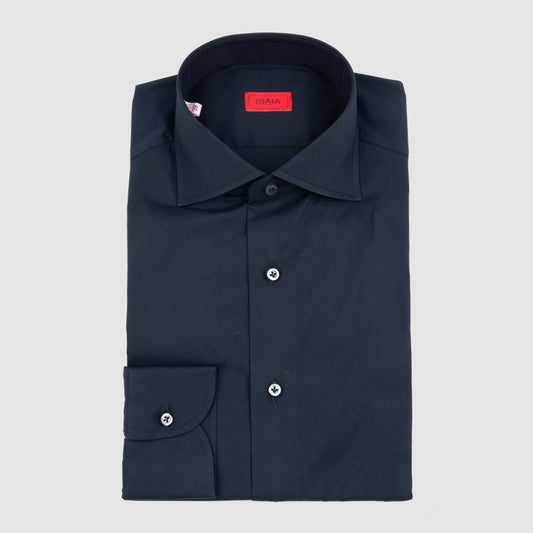 Comfort Solid Color Sport Shirt - Navy
