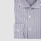 Striped Sport Shirt - Taupe Blue