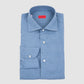 Flannel Solid Color Sport Shirt - Light Blue