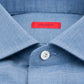 Flannel Solid Color Sport Shirt - Light Blue