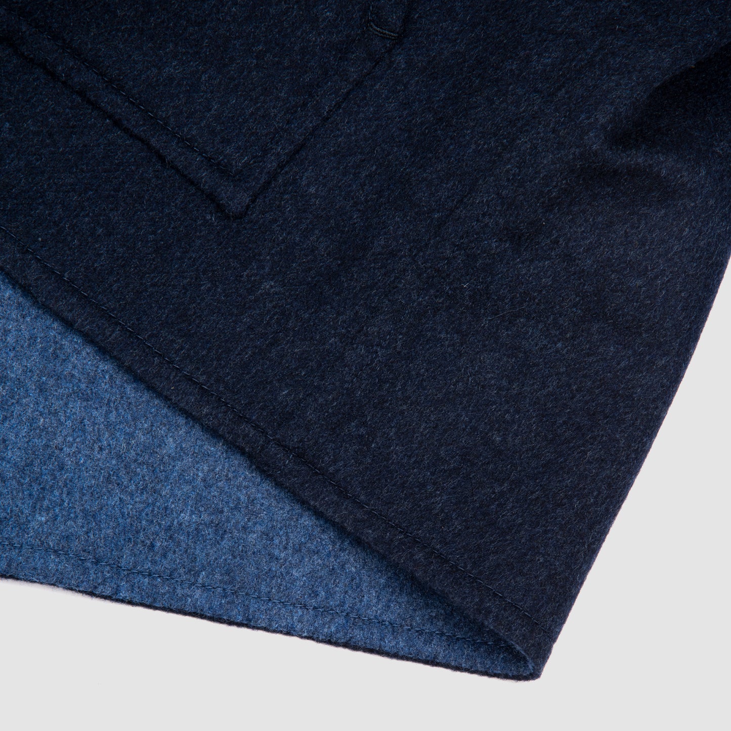 Cashmere Double Face Full Zip Bomber - Navy