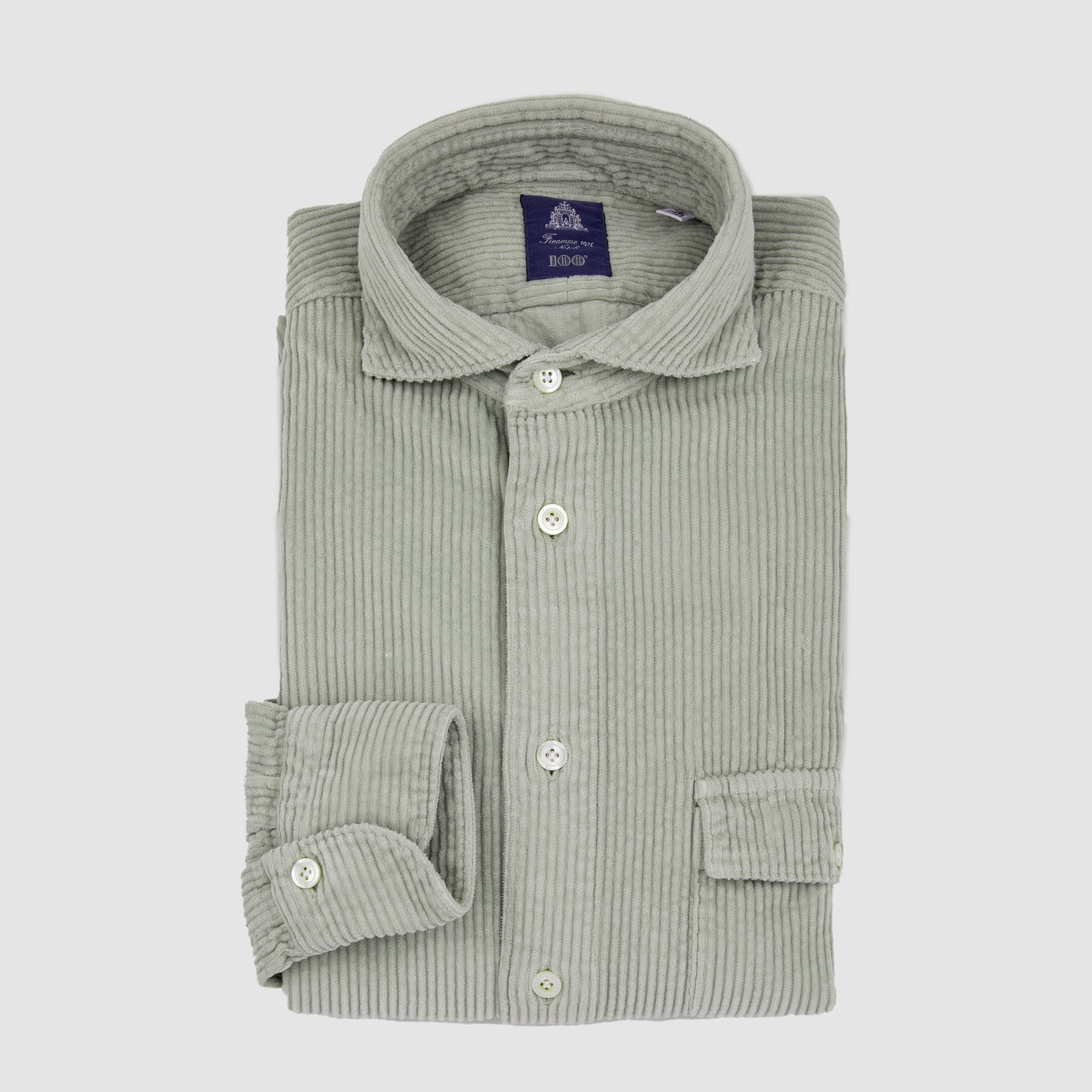 Thick Corduroy Over Shirt  Beige