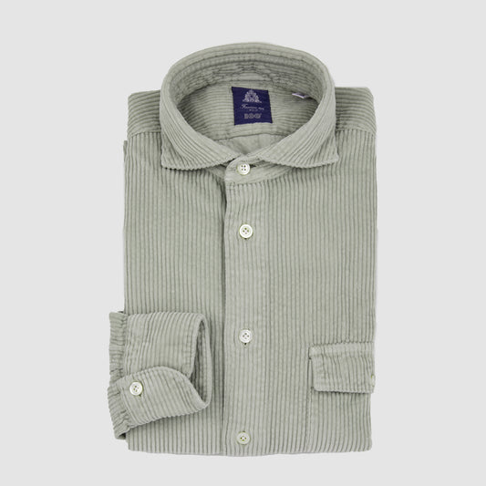 Thick Corduroy Over Shirt  Beige