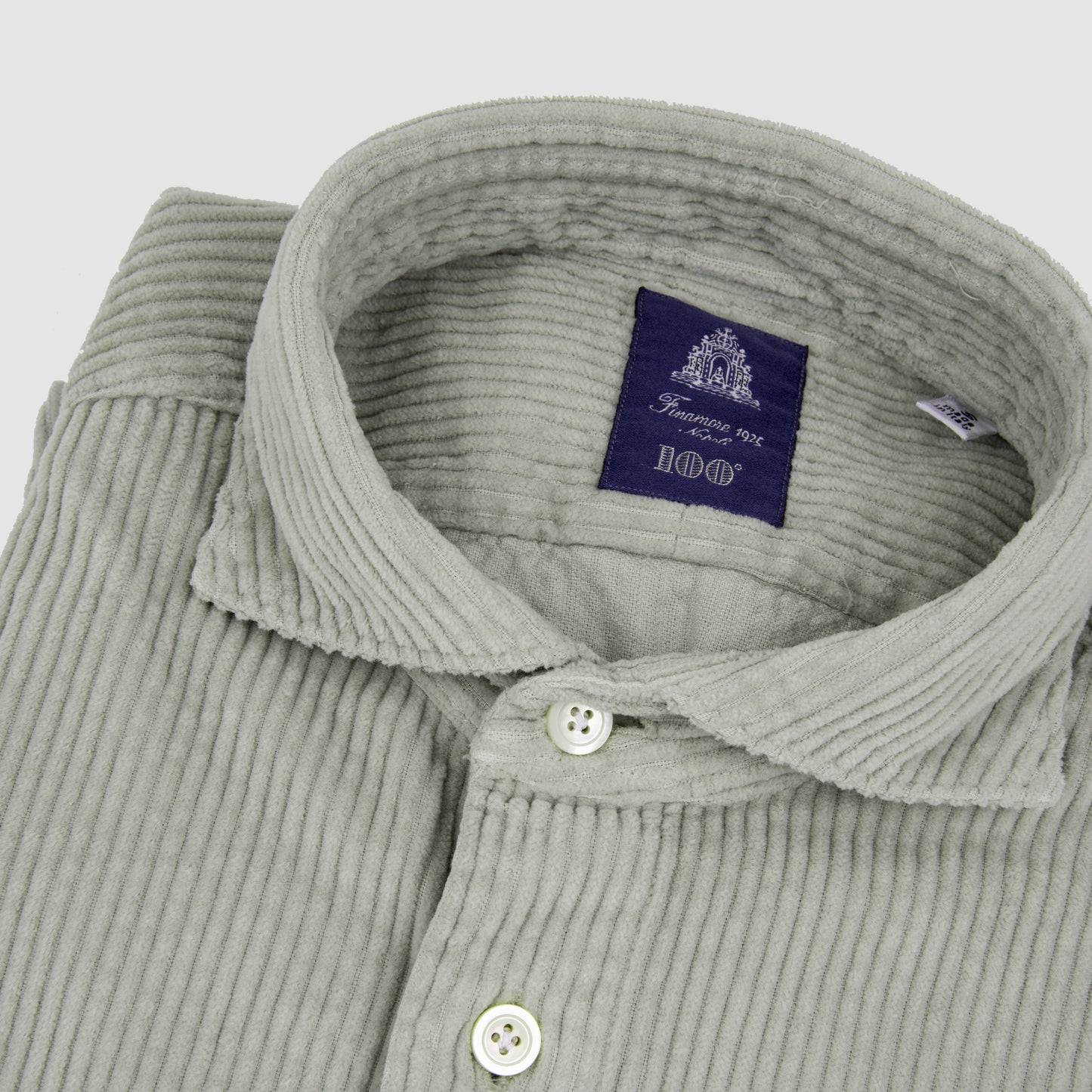 Thick Corduroy Over Shirt  Beige