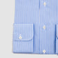 Bengal Striped Dress Shirt - White & Blue