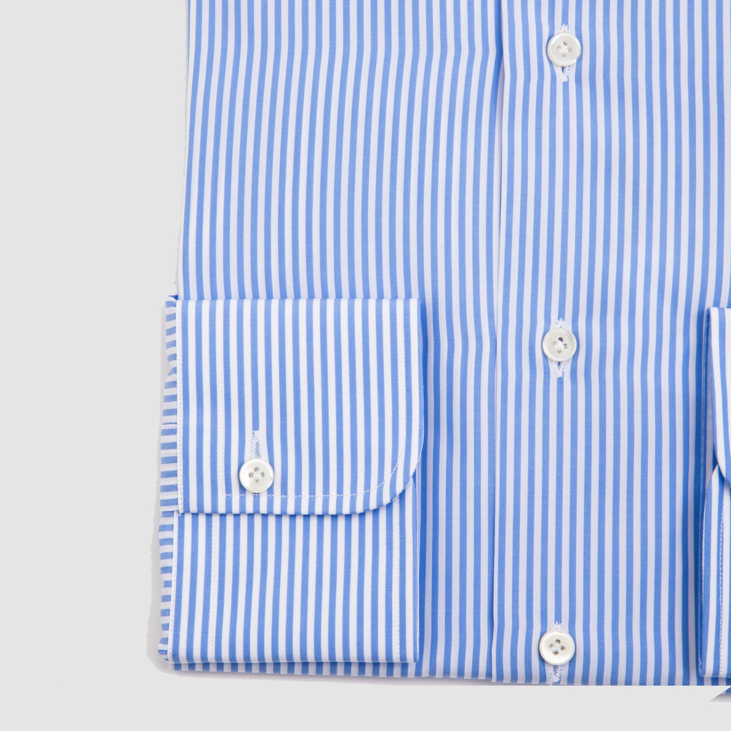 Bengal Striped Dress Shirt - White & Blue