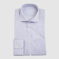 Micro Check Dress Shirt - White & Blue