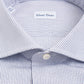 Micro Check Dress Shirt - White & Blue