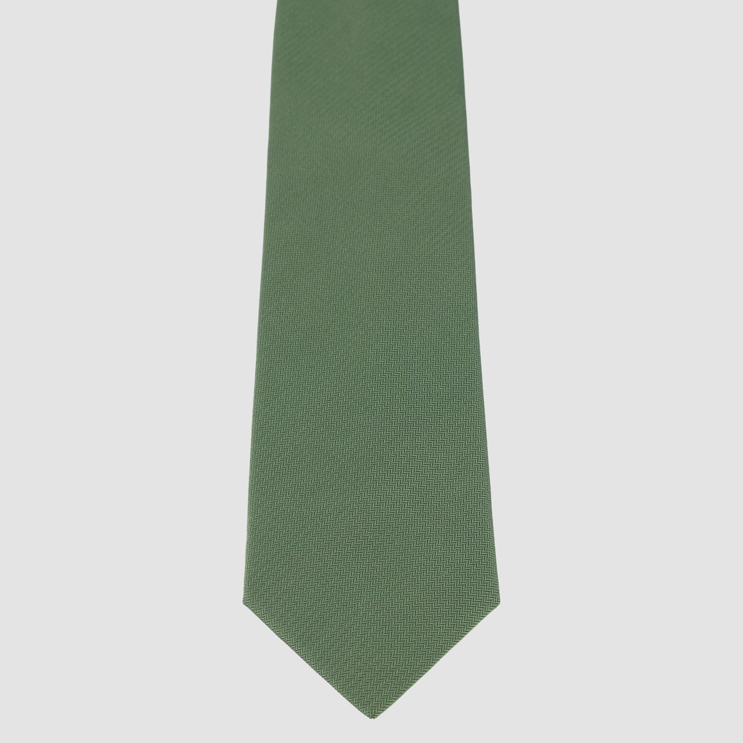 Solid Herringbone Silk Tie