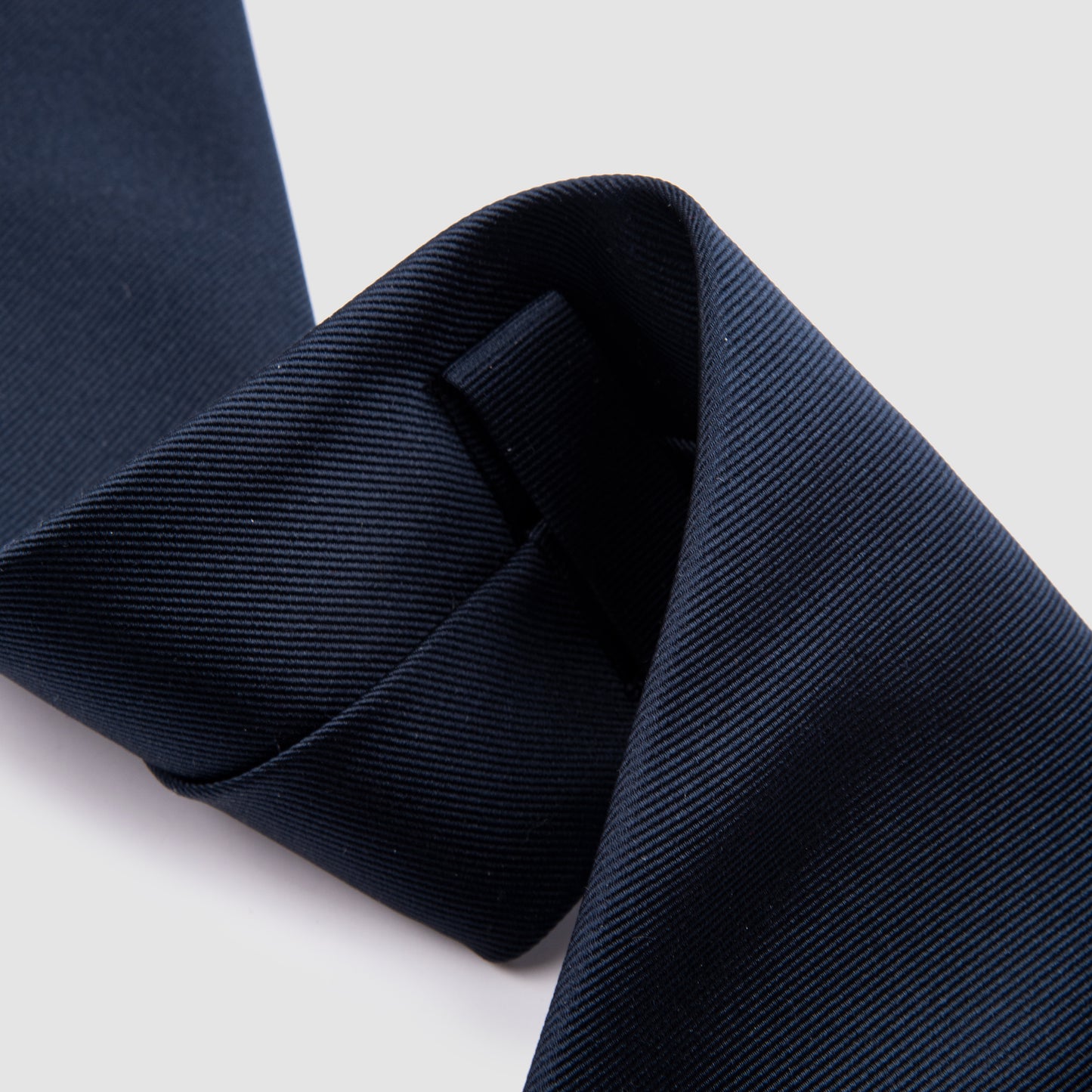 Solid Color Tie Navy