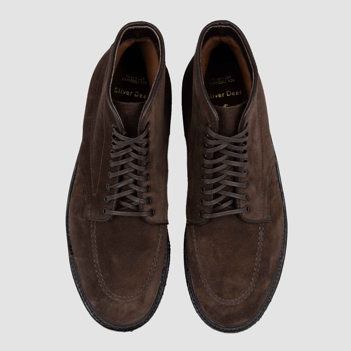 Silver Deer X Alden Indy Boot - Dark Brown Suede