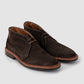 Alden Lined Chukka Boot in Dark Chocloate Suede with Rubber Sole 5196L Dark Chocolate