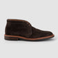 Alden Lined Chukka Boot in Dark Chocloate Suede with Rubber Sole 5196L Dark Chocolate