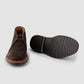 Alden Lined Chukka Boot in Dark Chocloate Suede with Rubber Sole 5196L Dark Chocolate