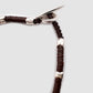 Dryp Bracelet in Silver and Dark Brown African Beads