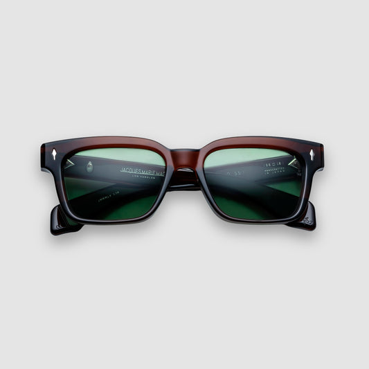 Molino 55, Zoltar, Green Lenses, Silver Hardwear